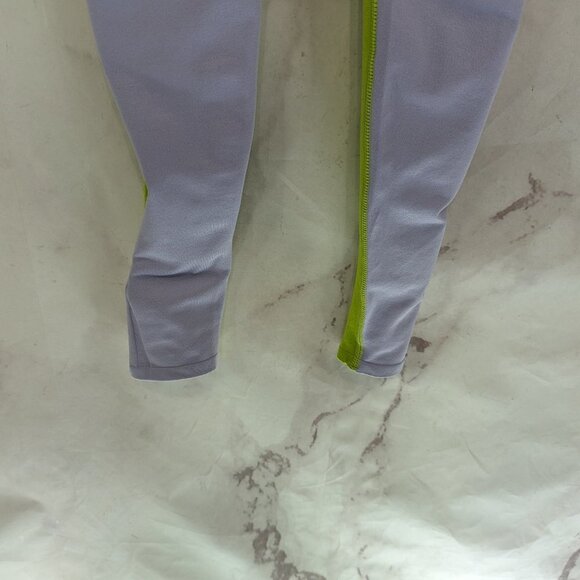 Adidas Legging Women Small Training Prime Knit Fine Tight Purple Green GD9401 - Picture 9 of 12